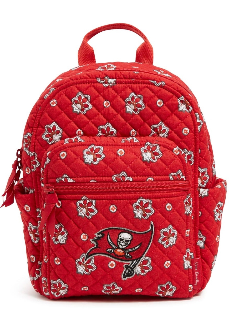 Vera Bradley Red Quilted Tampa Bay Buccaneers Small Backpack